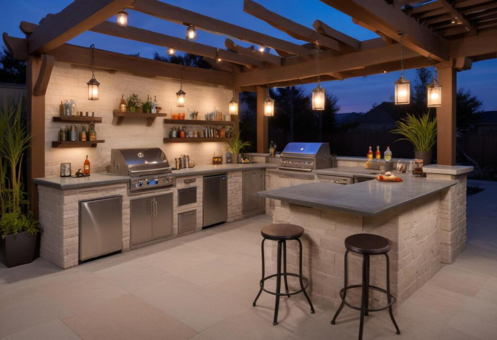 outdoor kitchen