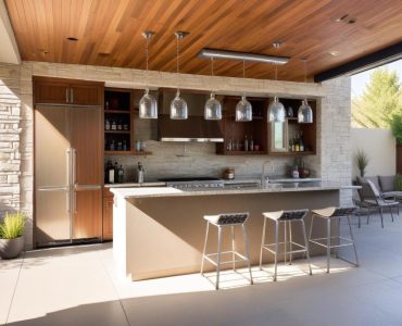 outdoor kitchen
