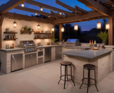 outdoor kitchen