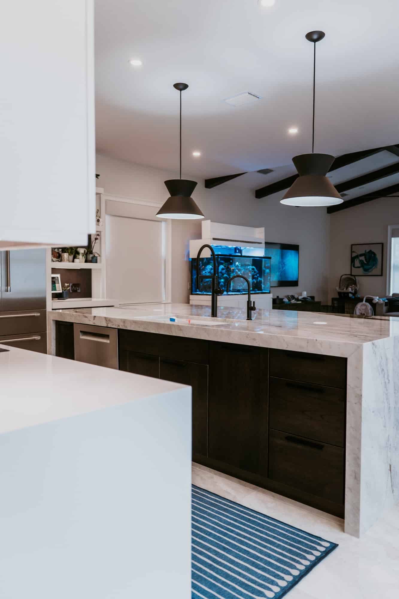 Kitchen: prep island sink. Alliance Construction remodel, Southwest Florida