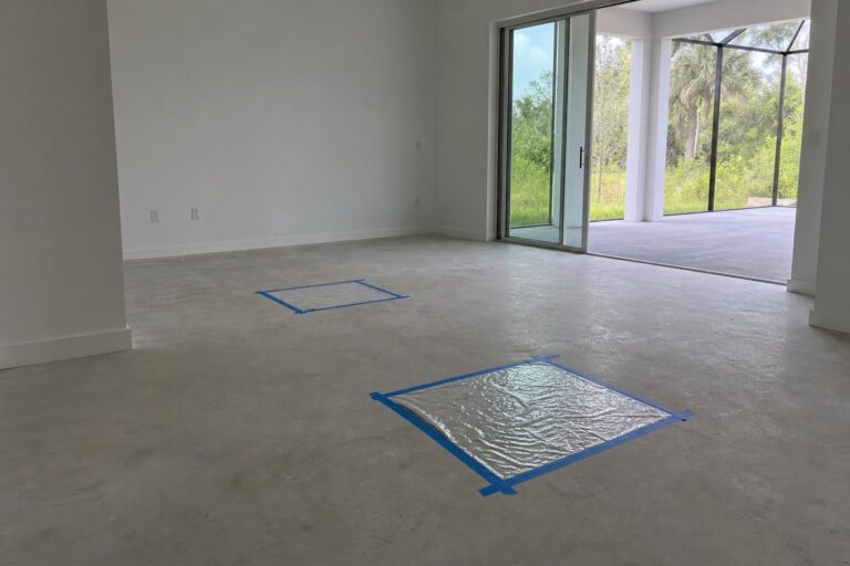 Concrete Moisture Testing Before New Flooring in Florida