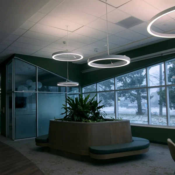 Commercial remodeling open office interior in Fort Myers FL